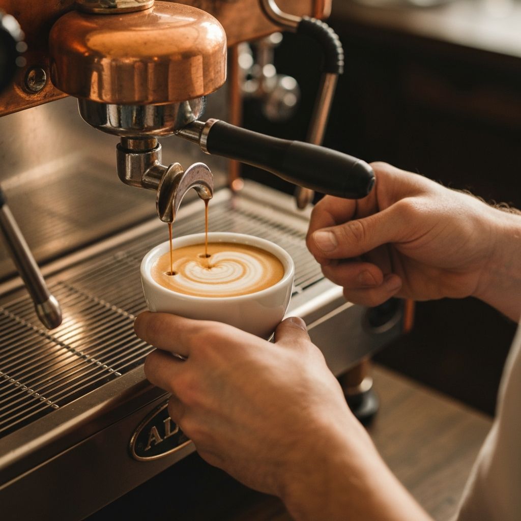 Artisan coffee making process